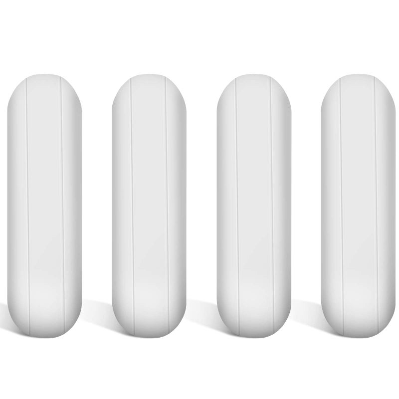 Weewooday 4 Pieces PTFE Magnetic Mixer Stirrer Bar, White Color Stainless Steel Laboratory PTFE Stir Plate Bar, Mixing Plate Magnet Stick (30 mm/ 1.18 Inch) - Image 1