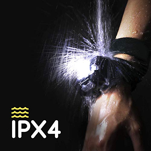 Everbeam H6 Pro LED Head Torch Headlamp, Motion Sensor Control, 650 Lumen Bright 20 Hours Runtime 1200mAh Battery Powered USB Rechargeable Headlight - Image 5