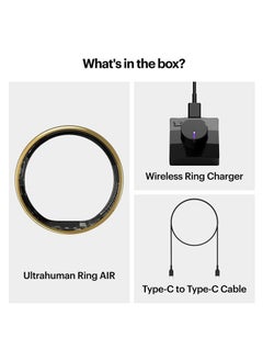 ULTRAHUMAN Ring AIR - Advanced sleep-tracking wearable, HRV & Temperature Monitoring,Track workout, movement & recovery, Water resistant, 6 Days Battery Life with Lifetime Free Subscription (Size 11) - Air Gold  - Image 4