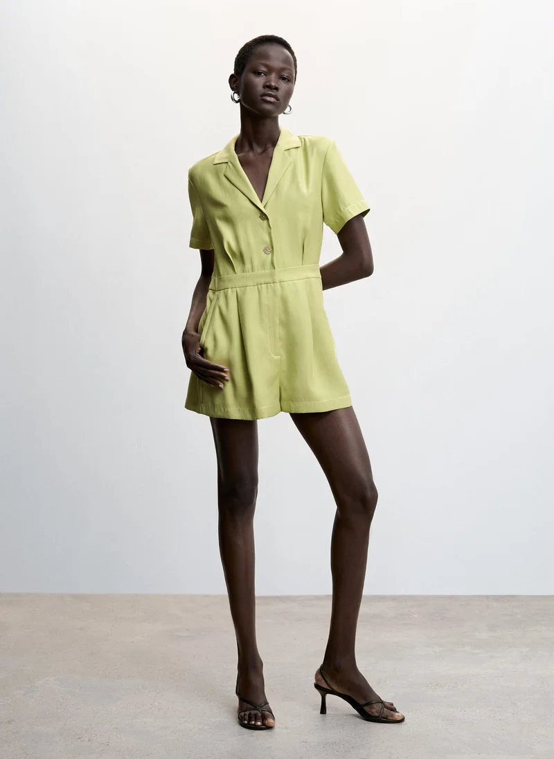 MANGO Button Detail Playsuit