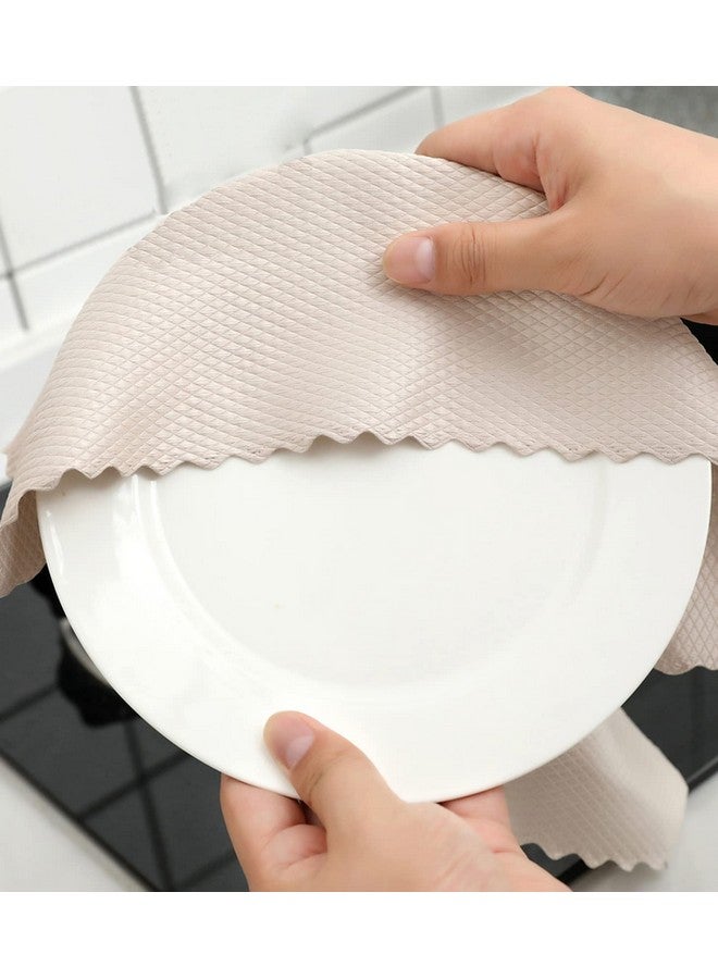 wolpin Microfiber Cleaning Cloths, 5 Pcs 25 X 25 Cms Multi-Colour|Highly Absorbent, Lint And Streak Free, Multi -Purpose Wash Cloth For Kitchen, Car, Window, Stainless Steel, Silverware - Image 3