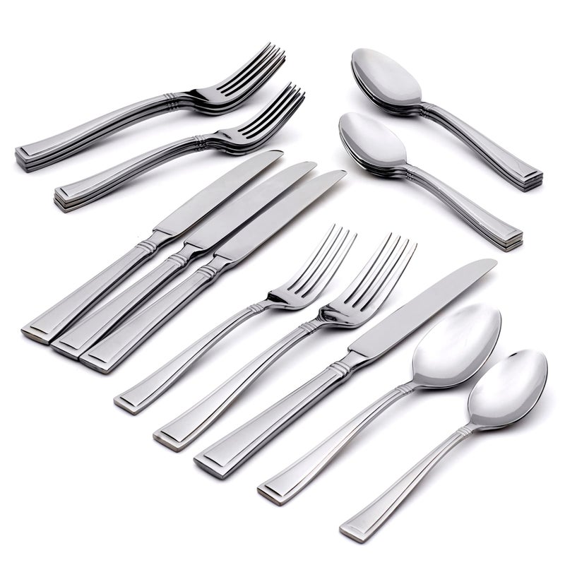 ONEIDA Oneida Butler 20 Piece Everyday Flatware Service for 4 180 Stainless Steel Silverware Set 