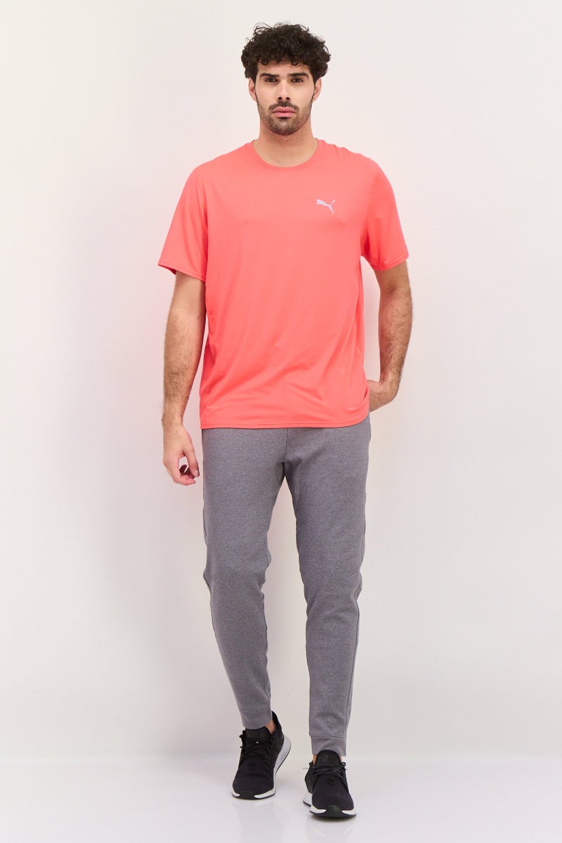 PUMA تي شيرت رياضي للرجال بأكمام قصيرة مناسب للجري، كورال - Image 4