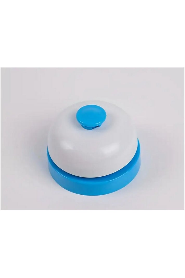 جرس طاولة  الأمامي، جرس لوحة عمل سلس، لعبة جرس للفنادق والمطاعم الخدمية، أزرق | ألعاب وهوايات | ألعاب تعليمية | ألعاب تعليمية أخرى - Image 1