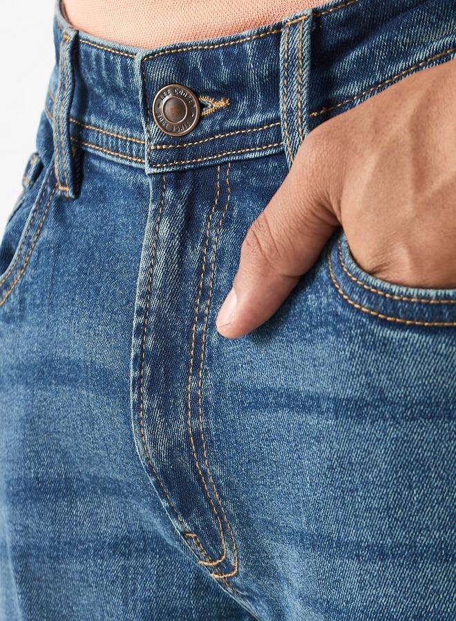 Lee Cooper Slim Fit Jeans with Pockets - Image 4