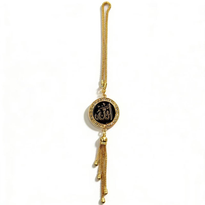 Retro Religious Style Alloy Car Hanging Ornament with Tassel - Car Interior Decoration - Image 4
