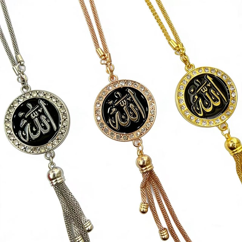 Retro Religious Style Alloy Car Hanging Ornament with Tassel - Car Interior Decoration - Image 2