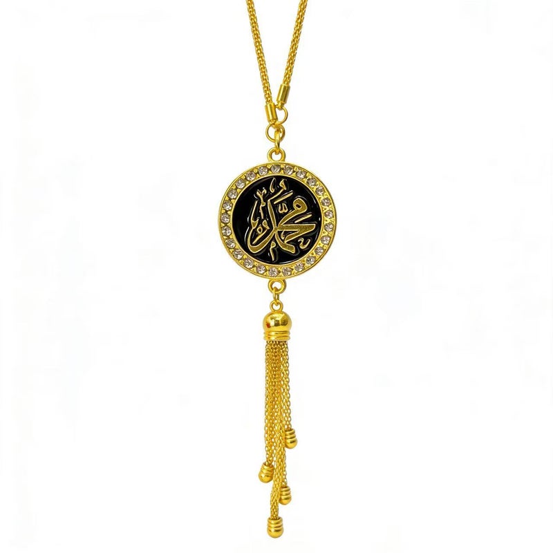 Retro Religious Style Alloy Car Hanging Ornament with Tassel - Car Interior Decoration - Image 3