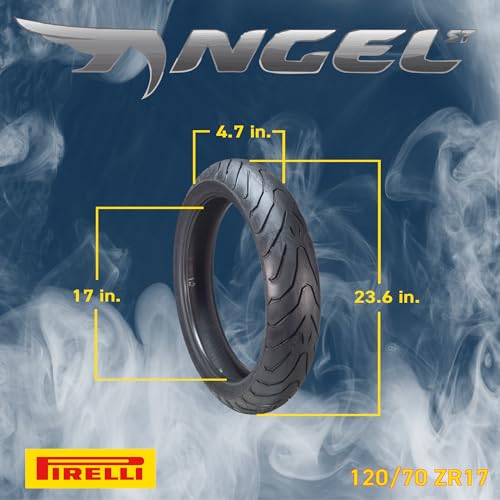 Pirelli Angel ST Motorcycle Tire Set - High Performance, Durable, and Reliable Front (120/70ZR-17 58W) and Rear (160/60ZR-17 69W) Tires - Image 2