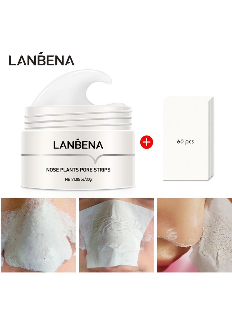 LANBENA Nose Plants Pore Strips Gentle In Blackhead Remover Mask Wrinkle & Dark Circles Facial Pore Cleanser Purifying Face Mask Nose strips  - Image 4