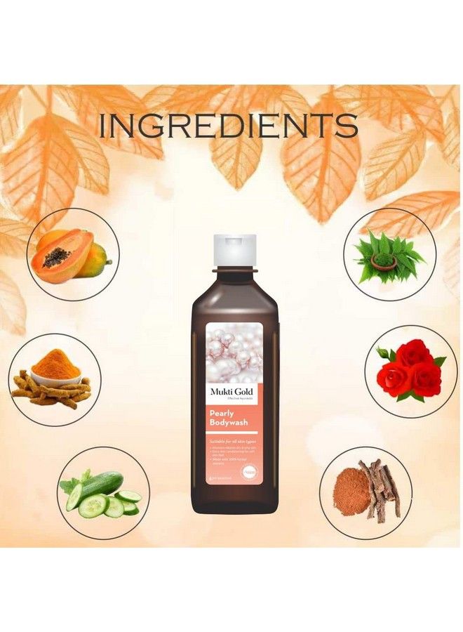 Axiom Mukti Gold Pearly Bodywash 250 Ml Pack Of 4 ; Suitable For All Skin Types Aloevera Relieves Dry & Ichy Skin Extra Skin Conditioning For Soft Skin Feel Made With Herbal Extracts - Image 4