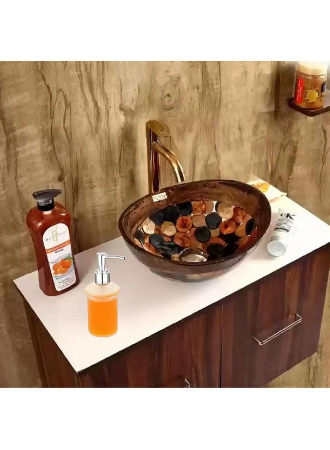 JAGGER JAG263 Frosted Glass Multi Purpose Liquid soap Dispensers Shampoo handwash Holder Dispenser Conditioner Sanitizer Gel dispensers Bottle for Bathroom Wash Basin (2) - Image 4