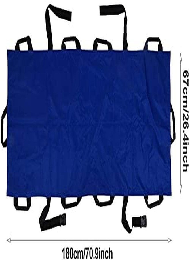 Rilekh Medical Emergency Portable Soft Stretcher/Carry Sheet Patient Isolation (Foldable) (Premium Soft Stretcher 10 Handles Blue) - Image 4