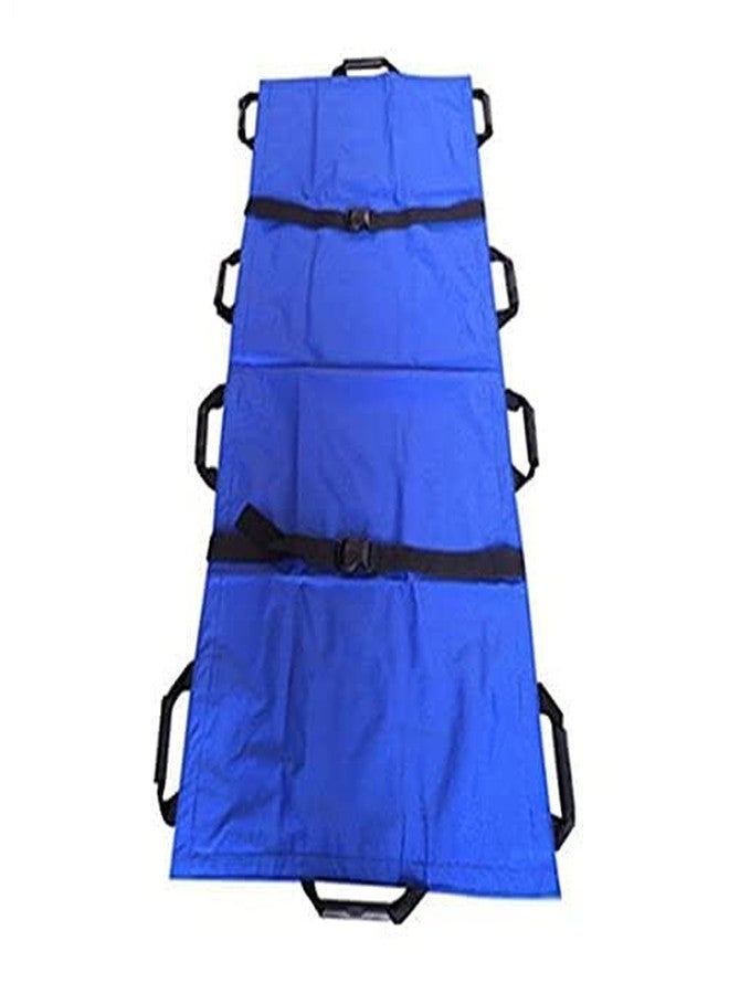 Rilekh Medical Emergency Portable Soft Stretcher/Carry Sheet Patient Isolation (Foldable) (Premium Soft Stretcher 10 Handles Blue) - Image 1