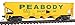 Walthers Trainline Offset Quad HopperReady to RunPeabody Short Line 6802 9311658 HO Scale Model Railroad Freight Model - Image 3