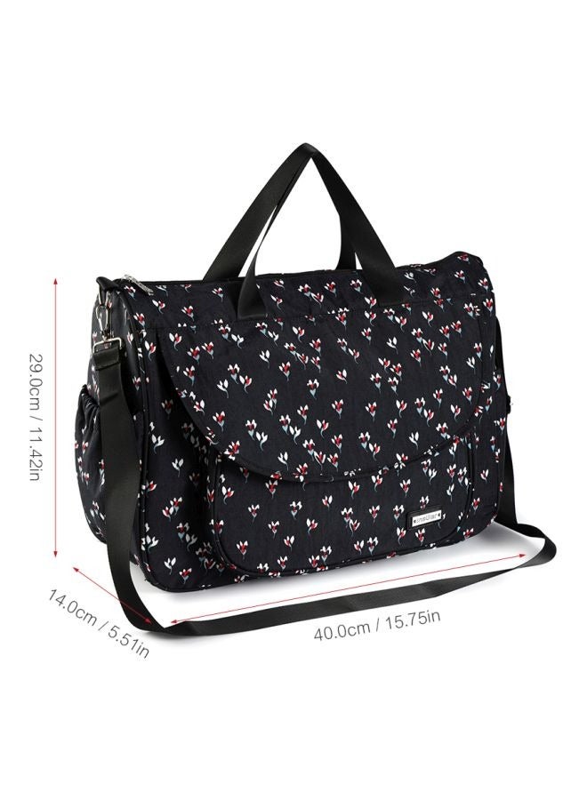 insular Multifunction Portable Mommy Bag Set ，Large Capacity Waterproof Baby Diaper Handbag With Baby Stroller Hook And Baby Changing Diaper Pad - Image 2