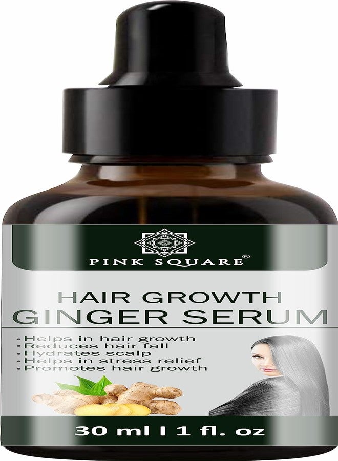 Pink Square Hair Growth Ginger Serum Reduce Hair Loss & Dandruff|Nourishes Hair Rashes|Strength Hair Strands Pack of 1 of 30ML - Image 1