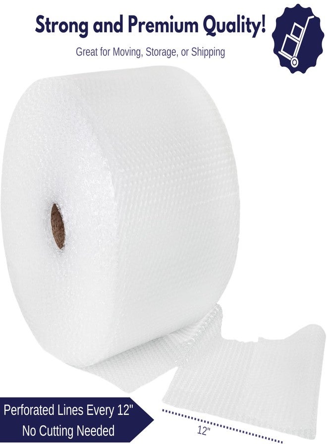 PACRON Protective Bubble Roll Wrap - 250FT x 12IN Clear, 3/16" Dense Small Bubble Cushioning for Fragile Items, Dish Packing & Packaging Supplies Shipping & Storage - Perforated Every 12IN - Image 2