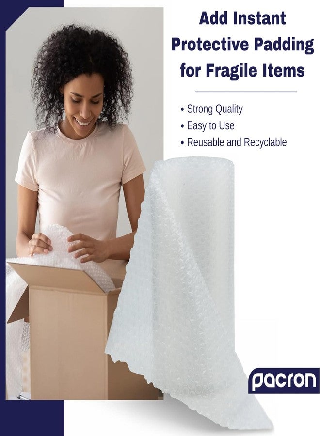 PACRON Protective Bubble Roll Wrap - 250FT x 12IN Clear, 3/16" Dense Small Bubble Cushioning for Fragile Items, Dish Packing & Packaging Supplies Shipping & Storage - Perforated Every 12IN - Image 4