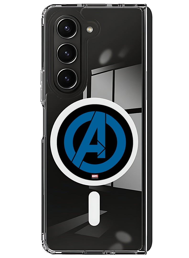 Theodor Magnetic Case for Samsung Galaxy Z Fold 6 Compatible with MagSafe Wireless Charging, Shockproof Phone Bumper Cover Avengers logo - Image 1