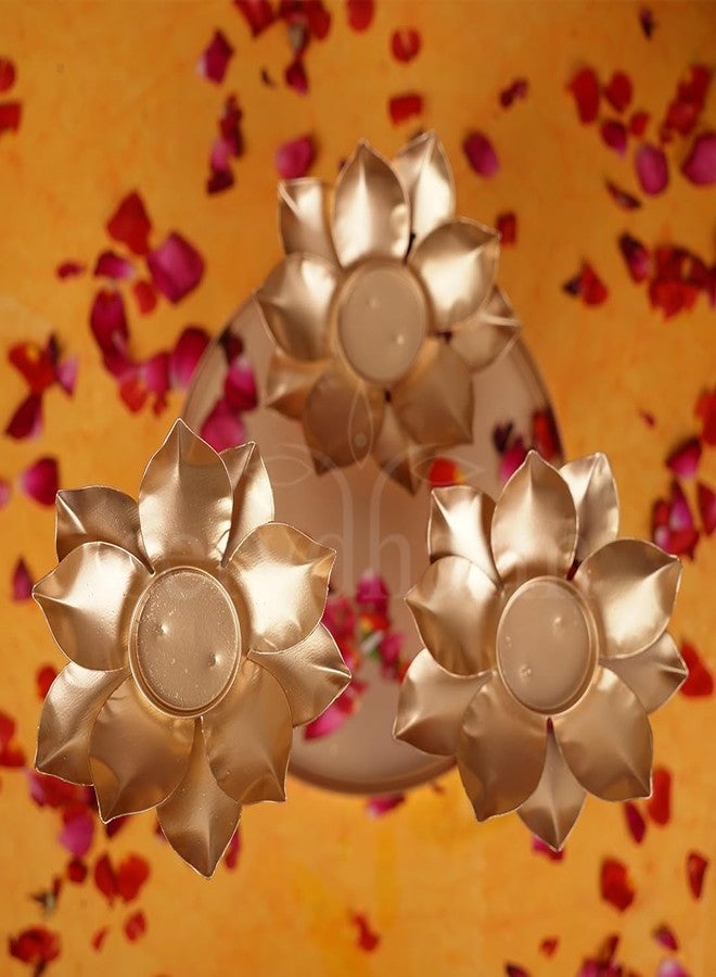 ServDharm Metal Tealight Candle Holder (Pack of 1) for Home Decor, Gifting - Image 2