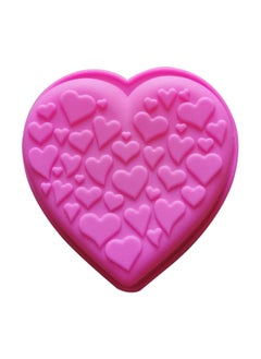 asmat Pink Silicone Heart shaped Cake Mold – Non-Stick, Food-Grade Silicone for Muffins, Cupcakes, and Cakes, Reusable Pink Silicone Mould for Muffins, Cupcakes, and Rainbow Cakes – Non-Stick, Easy to Clean  - Image 1