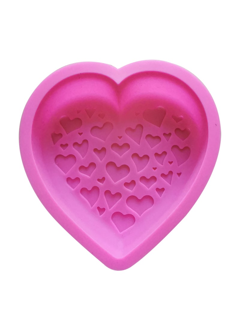 asmat Pink Silicone Heart shaped Cake Mold – Non-Stick, Food-Grade Silicone for Muffins, Cupcakes, and Cakes, Reusable Pink Silicone Mould for Muffins, Cupcakes, and Rainbow Cakes – Non-Stick, Easy to Clean  - Image 2