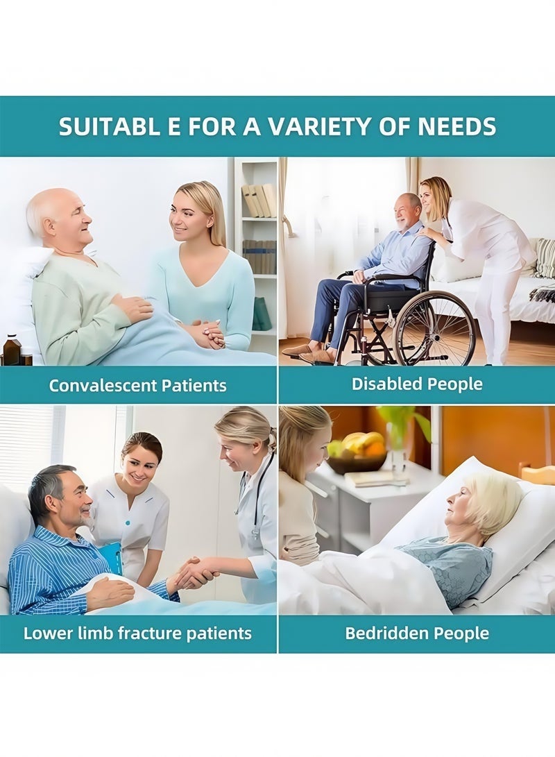 Bukela Reusable Multipurpose Transfer Sheet with Reinforced Handles Soft Washable Positioning Bed Pad for Turning Lifting Moving for Moving & Lifting Patients, Lengthen Move Free Transfer Blanket, for Caregiver, Family Aid, Bedridden, Elderly - Image 5