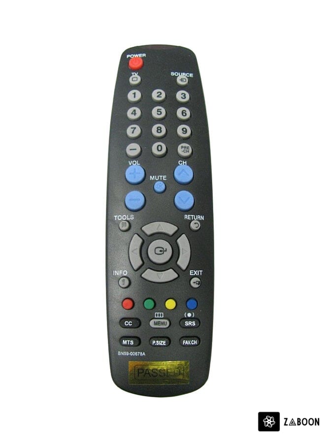 Zaboon Remote Control For TV Black