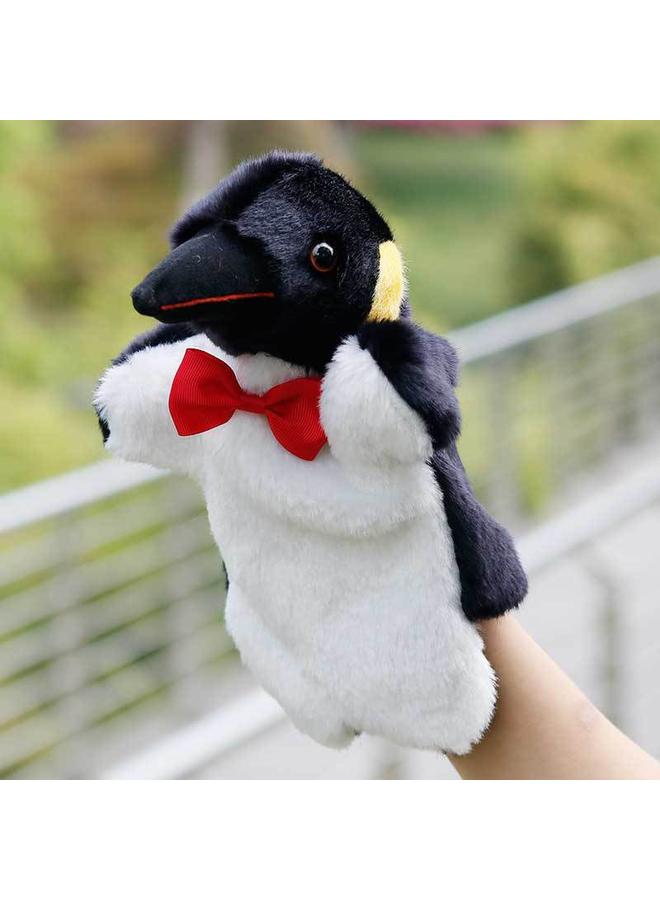 Bluejw New Style Bow Tie Bunny Hand Figure Doll Teaching Toy Gloves Children Early Education Storytelling Parent-child Comfort Plush Doll - Image 1