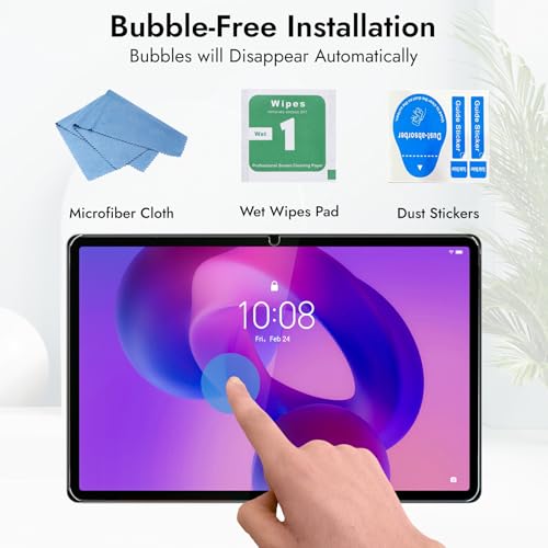 Robustrion Tempered Glass for Lenovo Idea Tab Plus 12.1" Screen Protector Guard for Lenovo Idea Tab Plus 12.1 Inch Tablet - 1 Pack - Image 5