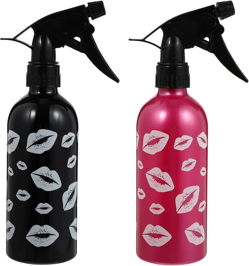 MAGICLULU 2pcs 280ml Hairdressing Sprayer and Water Spray Bottle Set, Portable Plastic Trigger Spray Bottles for Salon and Home Hair Styling Random Color - Image 1