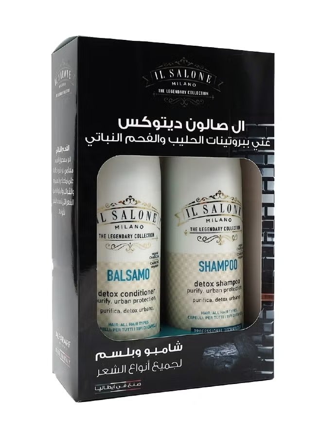 إل صالون ديتوكس عبوة ترويجية شامبو + بلسم