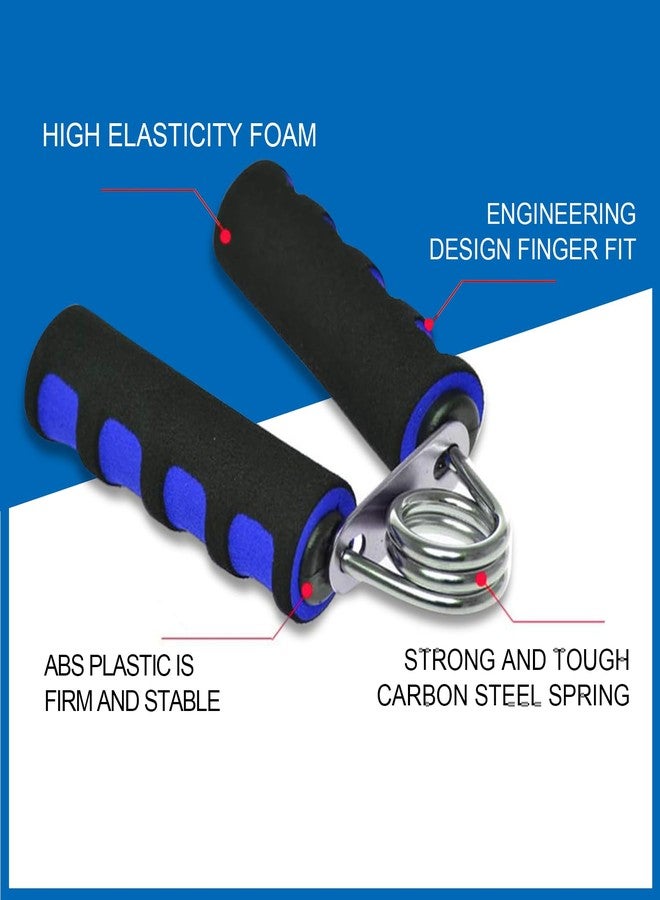 Yesimet Hand Grip Strengthener Set, Forearm Exerciser, Finger Exercise Gripper, Grip Strength Trainer, hand Trainer-Soft Foam Hand Exerciser for Quickly Increasing Forearm and Hand Grips,2 Pack (Blue) - Image 3