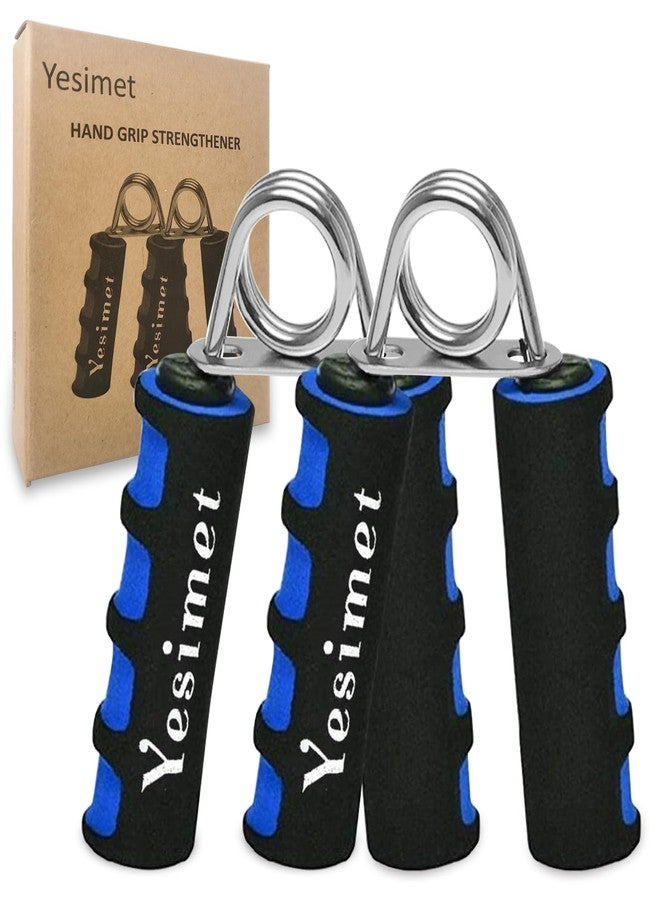 Yesimet Hand Grip Strengthener Set, Forearm Exerciser, Finger Exercise Gripper, Grip Strength Trainer, hand Trainer-Soft Foam Hand Exerciser for Quickly Increasing Forearm and Hand Grips,2 Pack (Blue) - Image 1