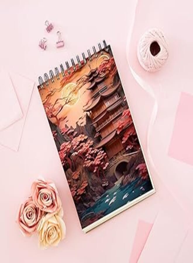 Notebook With Trendy design - Japanese Cherry Blossom