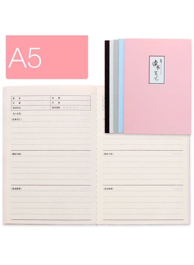 Kaba Bear Thickened Elementary School Students' Reading Record Book Reading Notebook Good Words Good Sentences Excerpts From This Book Extra-curricular Accumulation Of Good Words Good Sentences - Image 1