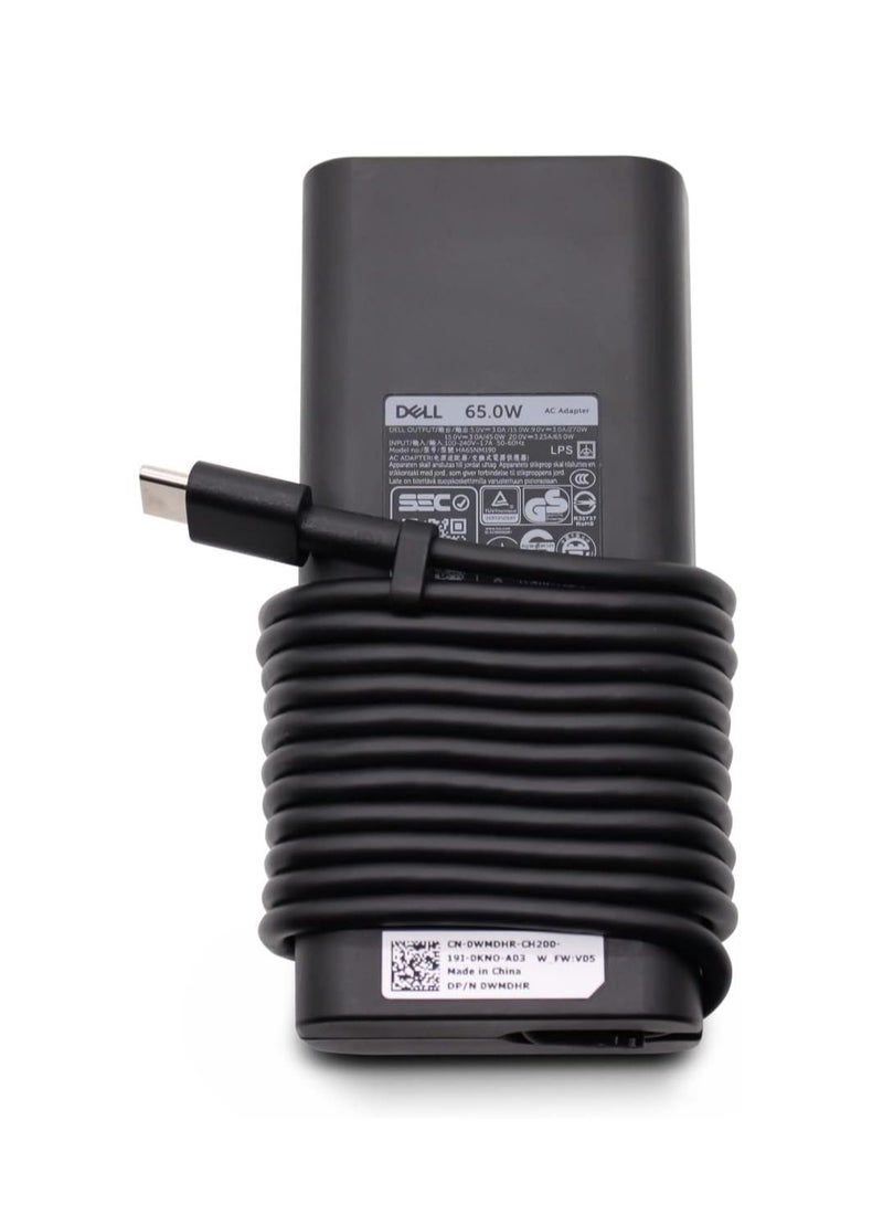 Terabyte Dell Genuine 65W Type C Ac Adapter For Latitude 7389 2-in-1, 5285 2-in-1 Rugged Extreme Tablet Compatible P/N JYJNW 0JYJNW 0M1WCF OM1WCF OJYJNW 72PVT USB-C Laptop Charger - Image 4