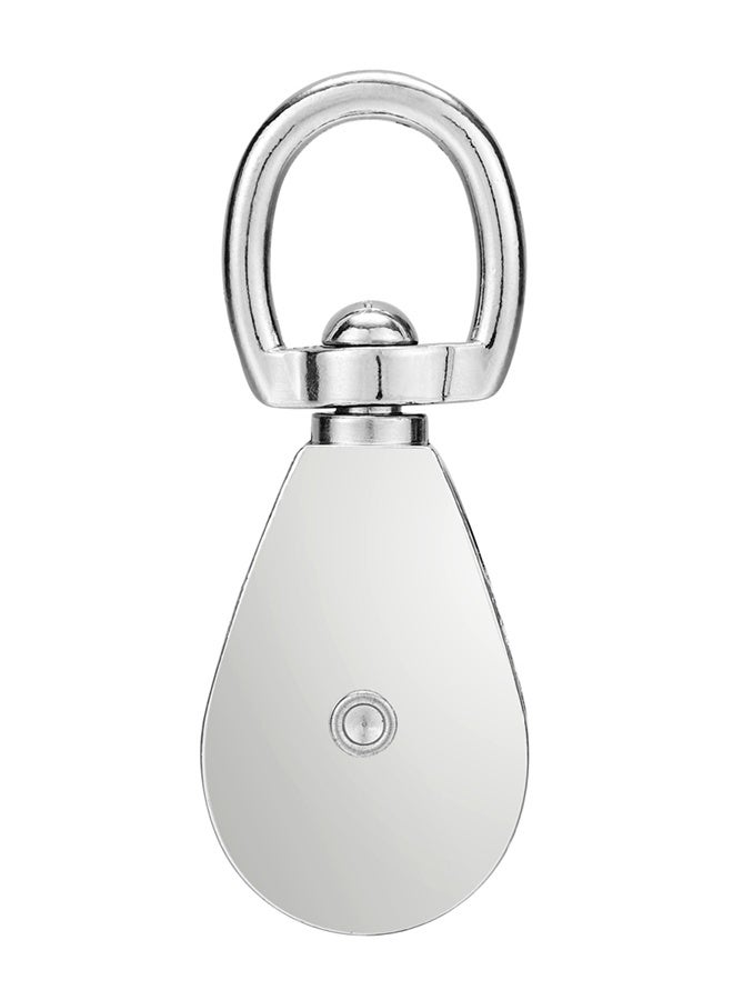 LAWAZIM Pro7 Swivel Eye Pulley Block - 1-1/4inch - Zinc Alloy Single Wheel Rope & Cable Guide with Smooth & Silent Rotation for Lifting, Hanging, Garage, Camping & DIY Use - Image 4
