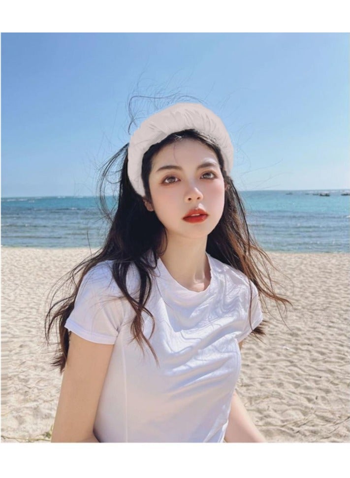 آنا قبعة واقية من الشمس للركوب في الهواء الطلق، مع حواف واسعة ومزودة بشرابة، تحمي من الأشعة فوق البنفسجية، وتهوية ممتازة، وإكسسوار رياضي متعدد الاستخدامات - Image 3