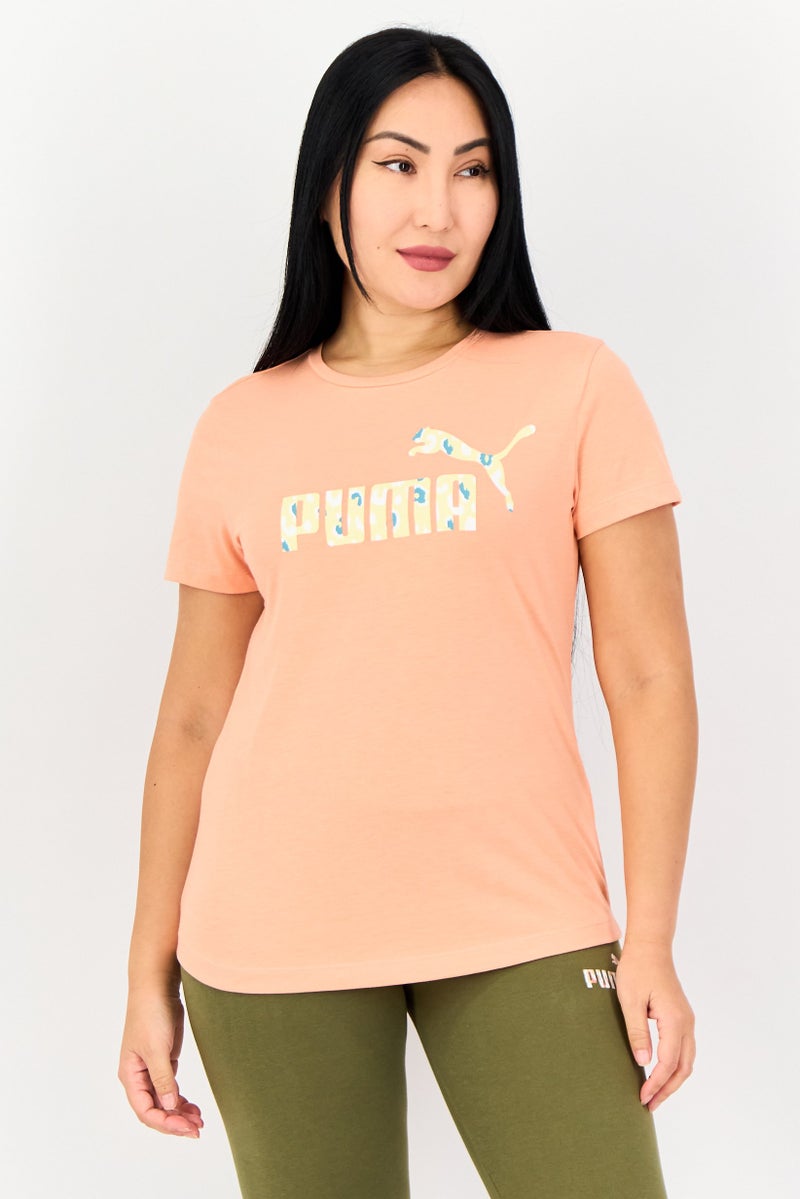 PUMA Women Sportswear Fit Outdoor T-Shirt, Peach - Image 1