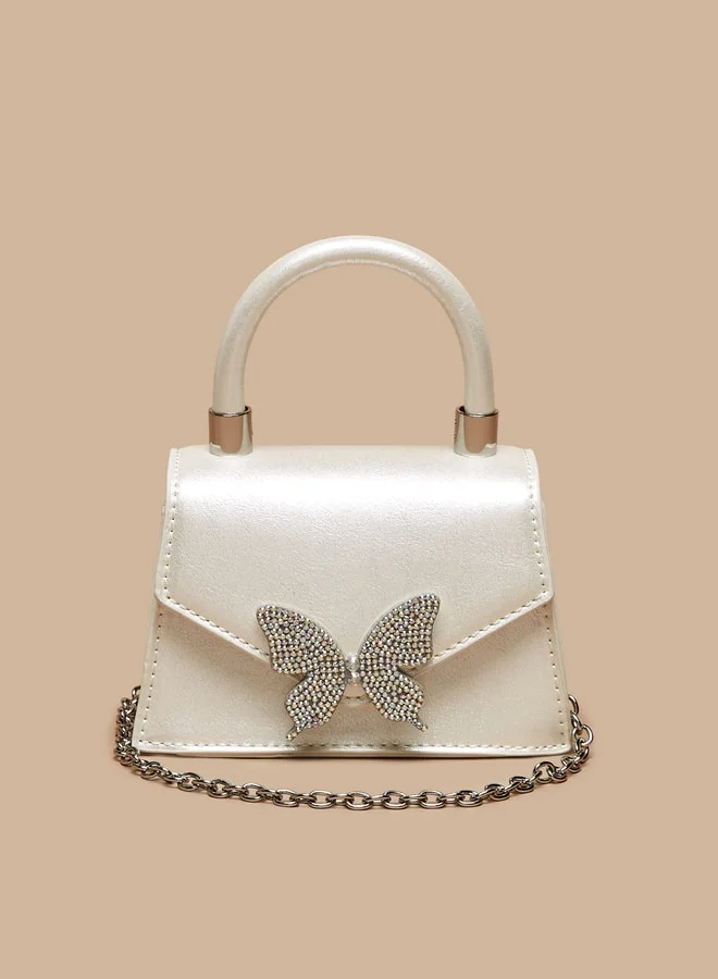 Flora Bella By Shoexpress Butterfly Embellished Handbag