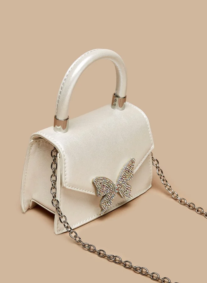 Flora Bella By Shoexpress Butterfly Embellished Handbag