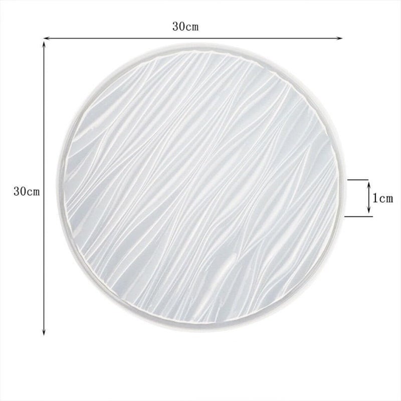 Snoogg SNOOGG ™1 Pack 10CM 3D-Depth Heavy Duty Coaster Design Wave Silicone Moulds Use for Resin Casting for Event, Resin Art, Wedding,Valentine,Anniversary Gift  - Image 2