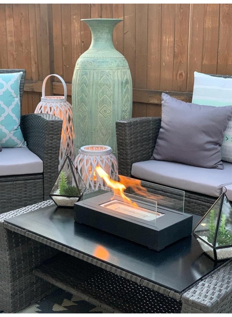 Generic Outdoor Portable Table Top Firepit Indoor Tabletop Fireplace for Patio Balcony Living Room Table Decor Family Holiday Party Gathering Friday Night Dinner Camping Supplies  - Image 2