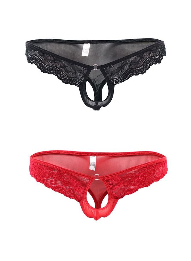 2 Pcs Men Briefs Set Lingerie wear Comfortable Underwear Anti-bacterial Breathable Waist Body Shaper Underpants Panty Slimming Elastic Nightly Nightwear Evening Hot Wear Dresses Gift For Husband  - Image 1