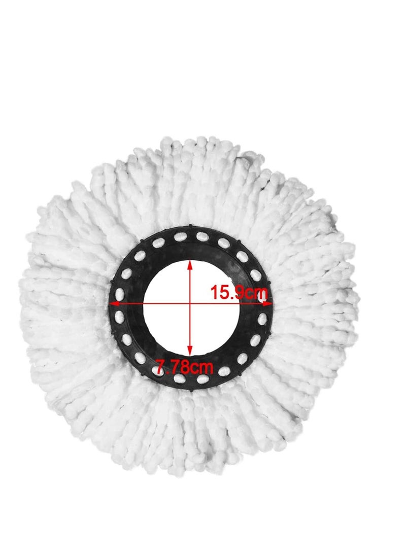 SYOSI - 4pcs Microfiber Mop Head Refill Replacement for HSN Hurricane Magic Mop 360 Rotating Degree Spin Replacement Mophead - Image 1