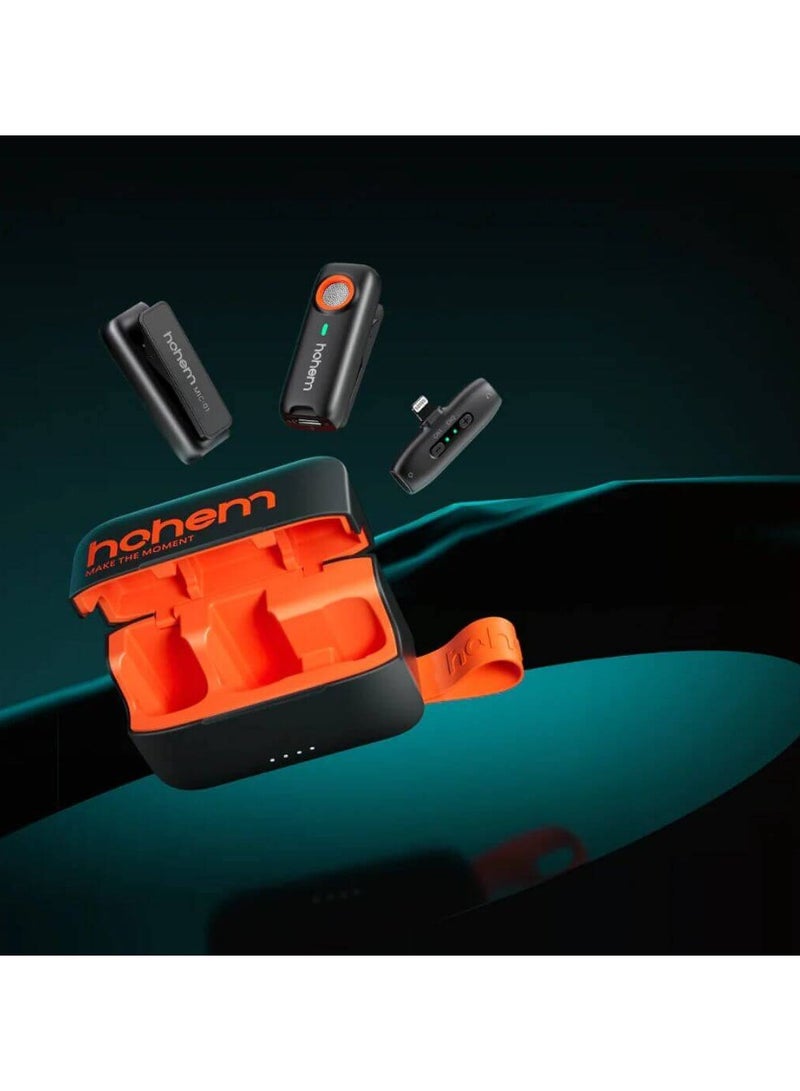 hohem MIC-01 Wireless Lavalier Microphone type-c - Image 2