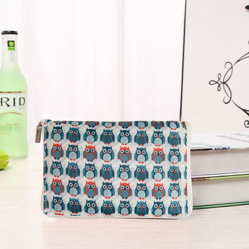 Korean Style Wallet Folding Shopping Bag Rice bottom owl 