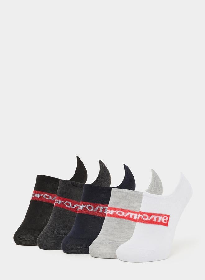 Styli Pack of 5 printed detail Soft socks - Image 1